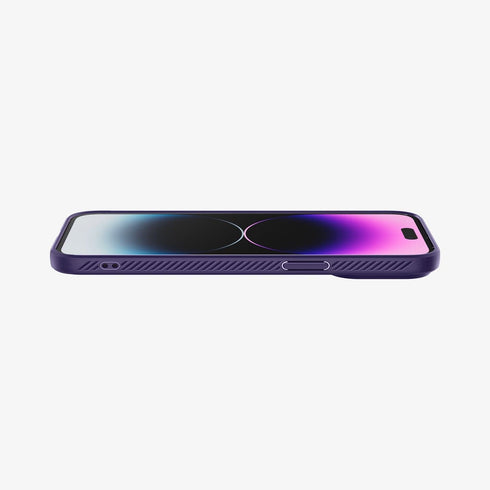 ACS04813 - iPhone 14 Pro Max Case Liquid Air in matte black showing the back